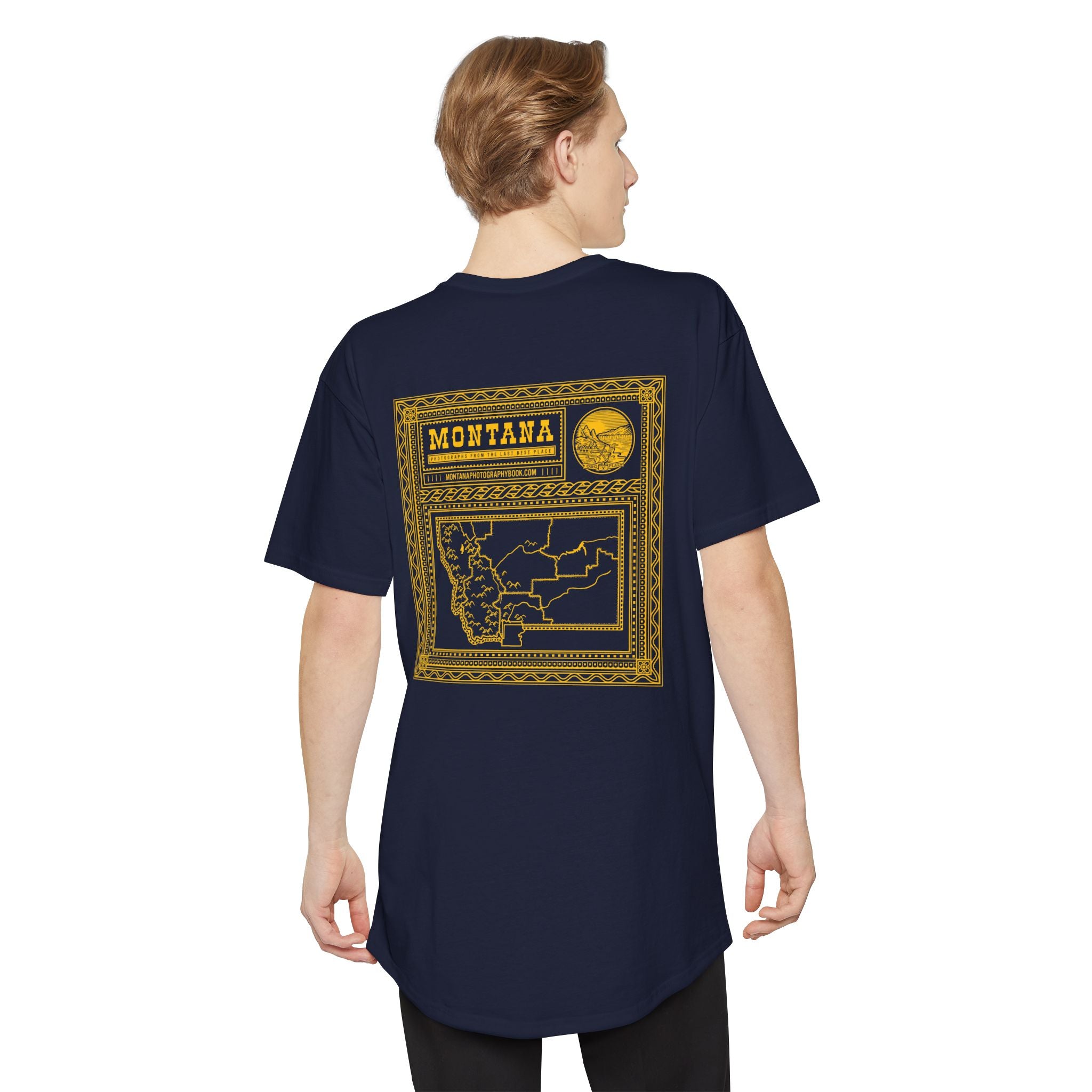 Montana Map Long Body T-Shirt