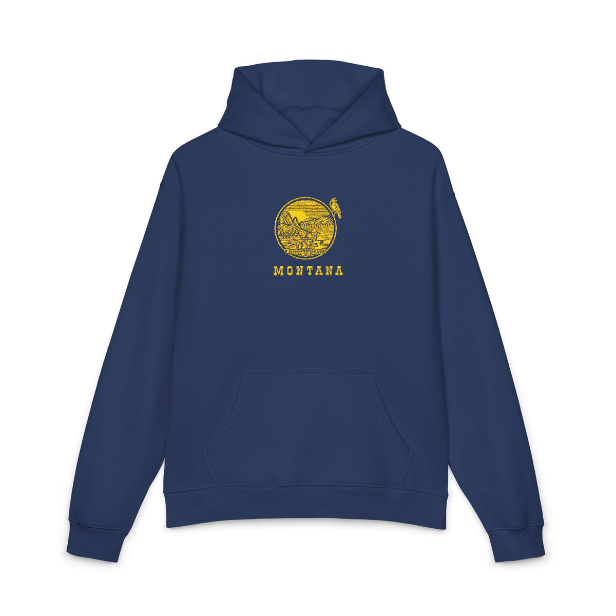 Montana Seal with Meadowlark Hooded Sweatshirt