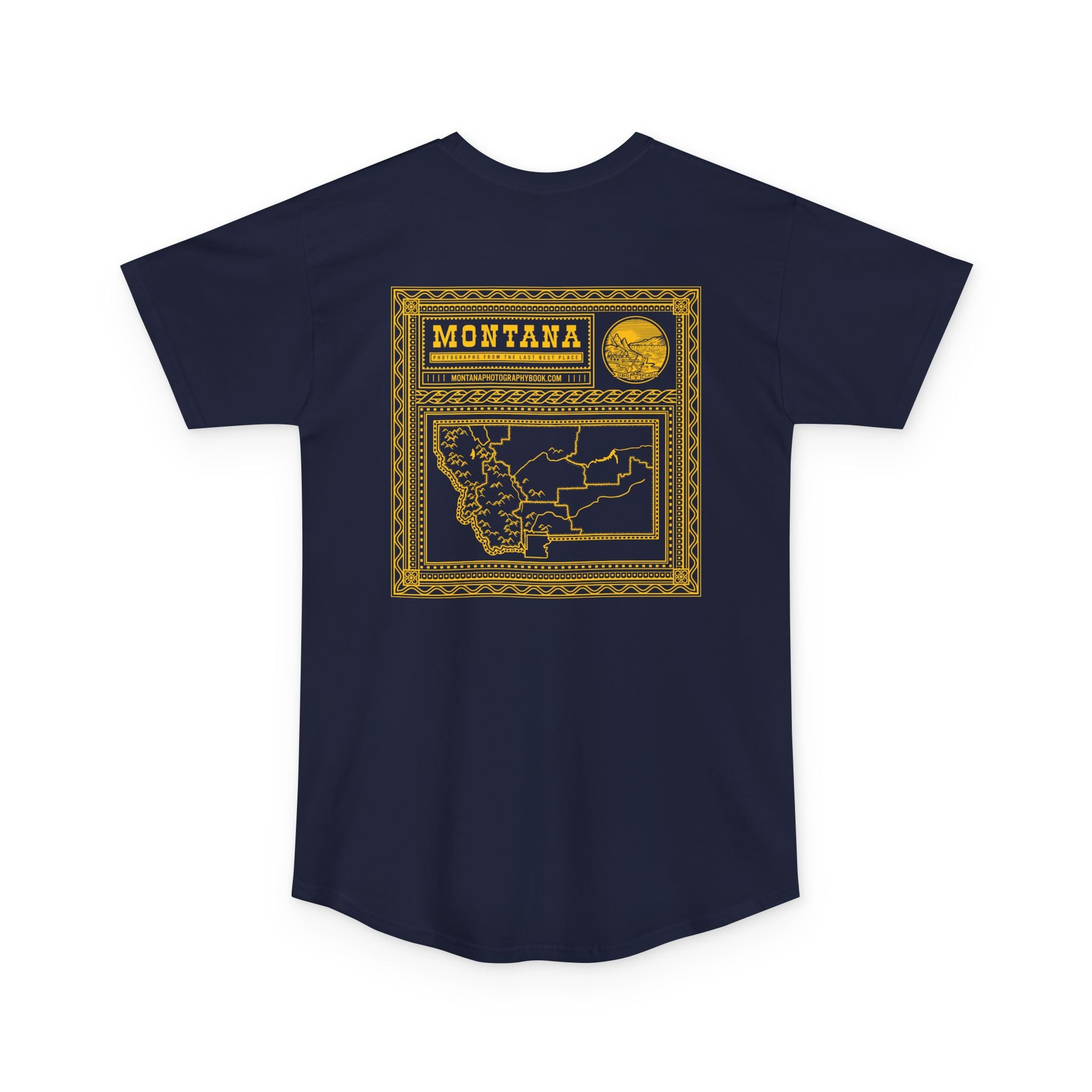 Montana Map Long Body T-Shirt