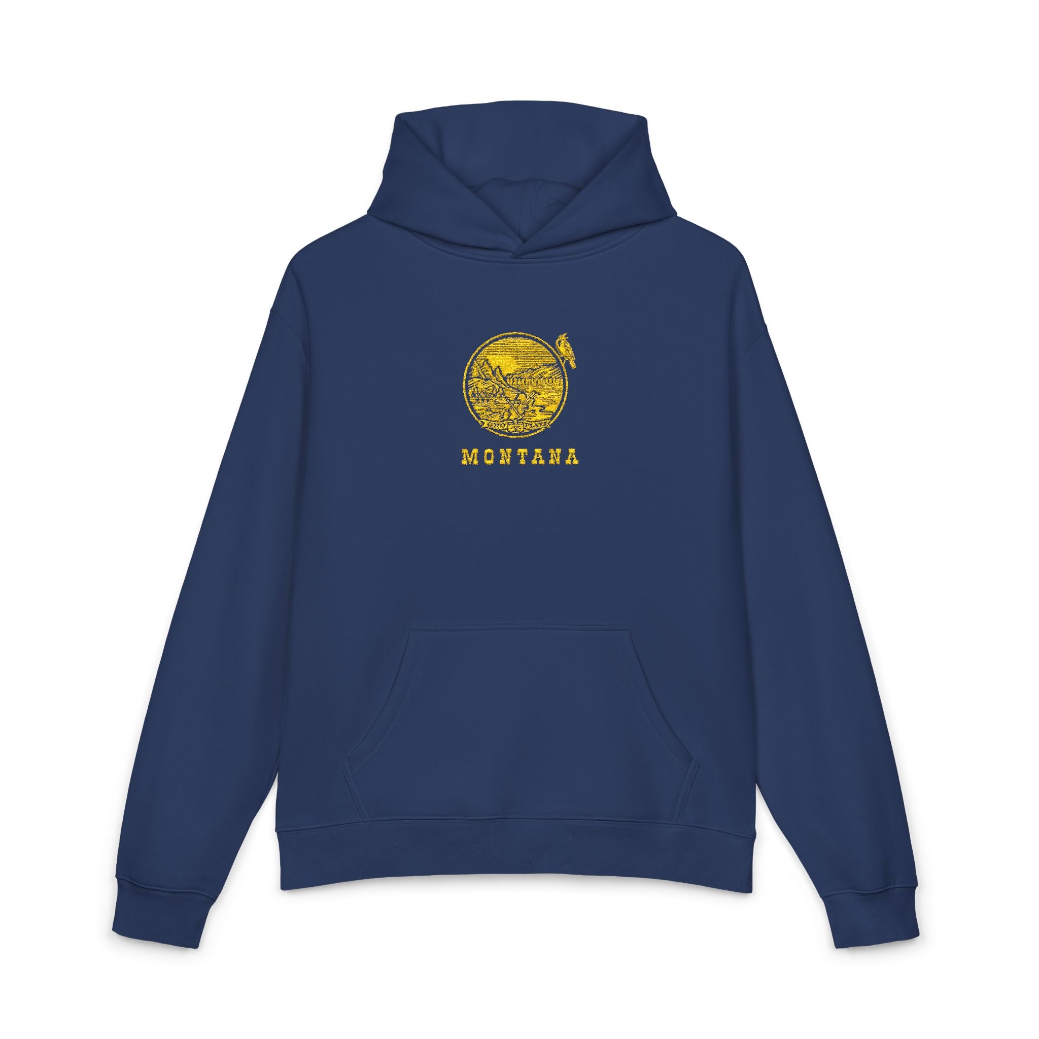 Montana Seal with Meadowlark Hooded Sweatshirt