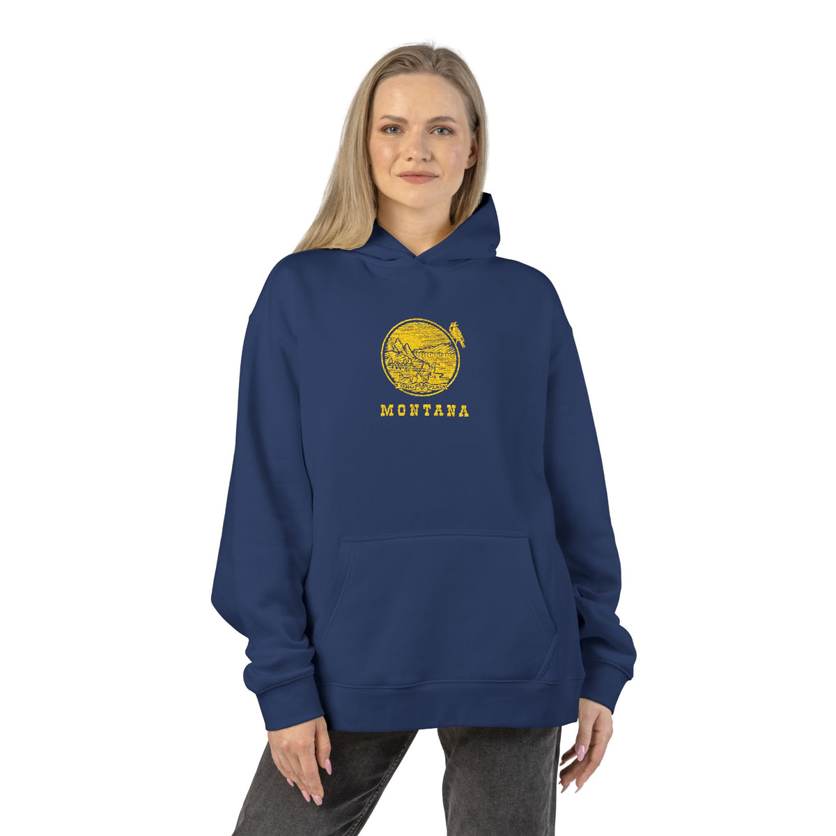 Montana Seal with Meadowlark Hooded Sweatshirt