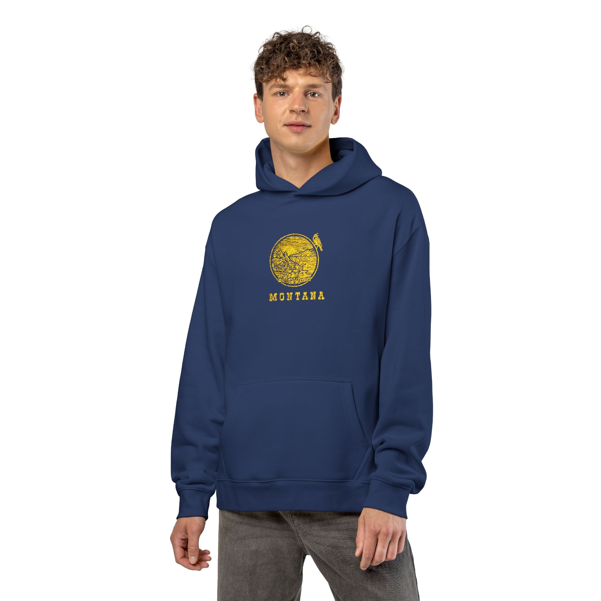 Montana Seal with Meadowlark Hooded Sweatshirt